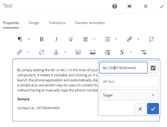 text-tel-function