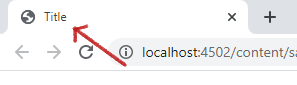 Page Title, also known as Title Tag
