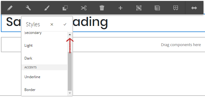 Accent options