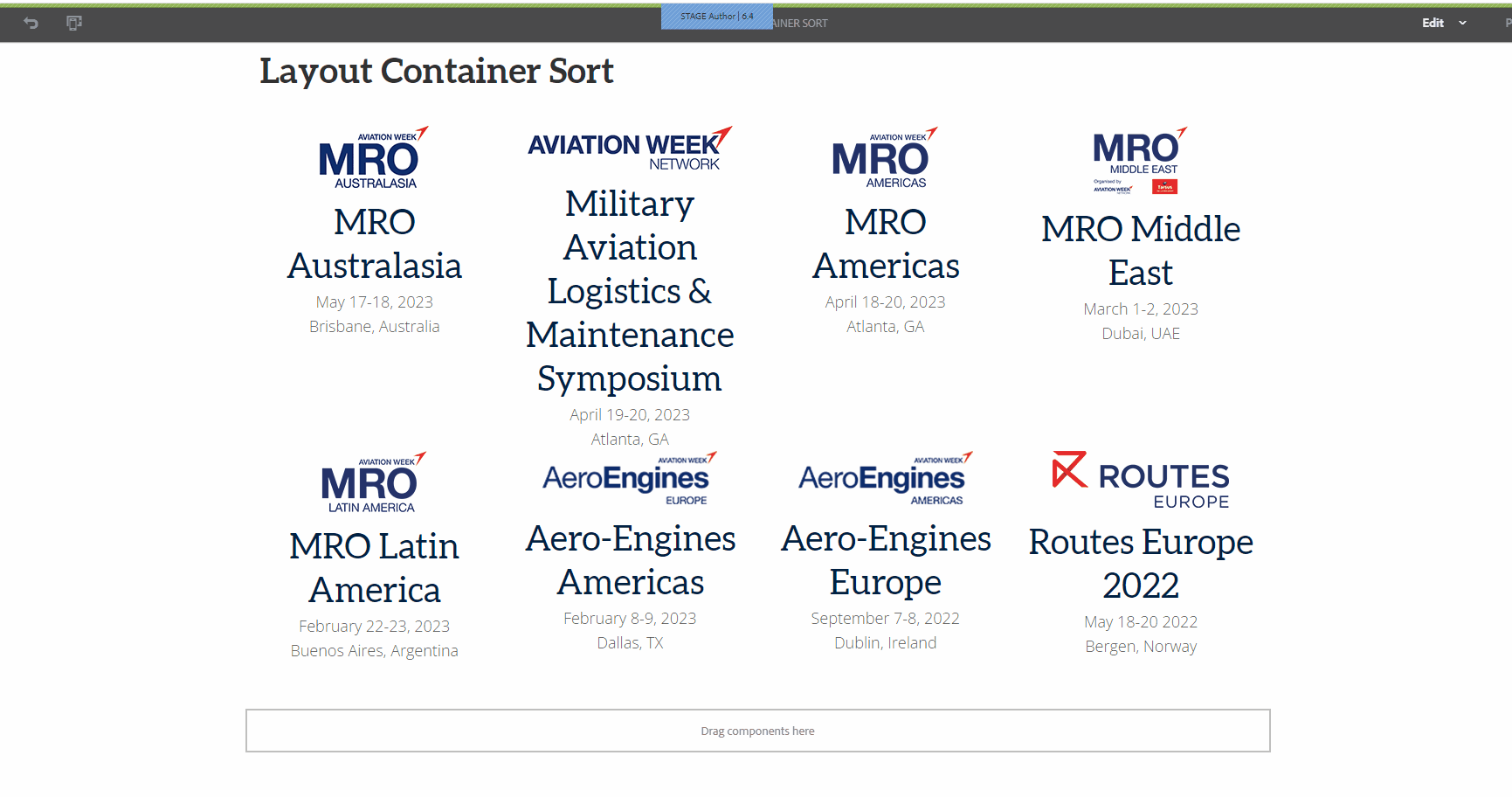 Layout Container Sort Image