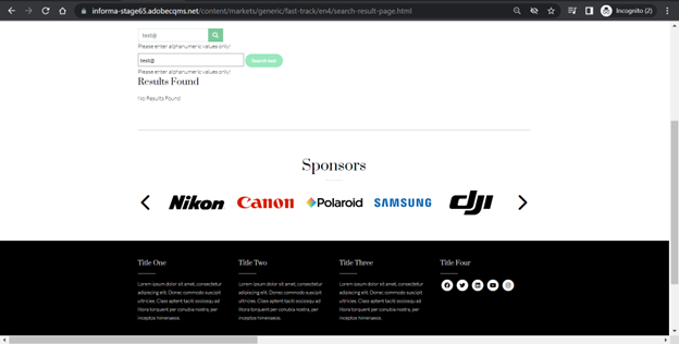 15 Character limit for Secure Search Components